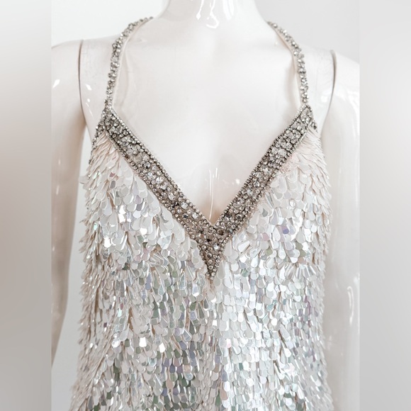 Retrofete Ivanna Embellished Dress Size M $1198 - Picture 8 of 16